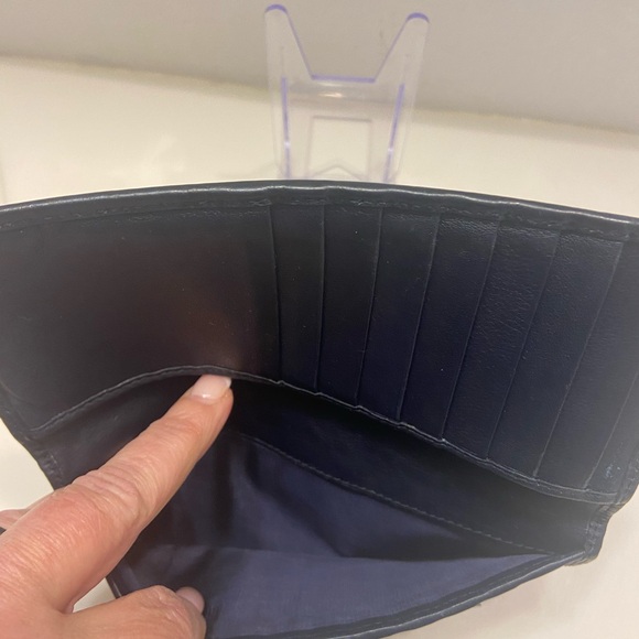 Gucci Wallet navy blue. Long micro GG wallet. Luxury leather - Picture 10 of 13